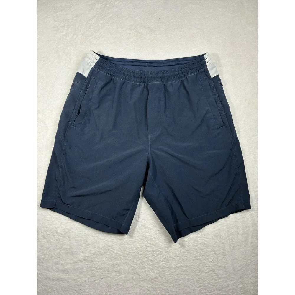BIRD DOGS Shorts Men Sz L Blue Lined Gym Training Workout Casual 9
